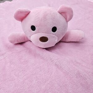 Custom Catch Pink Baby Blanket Personalized Name Georgia Satin Trim Plush